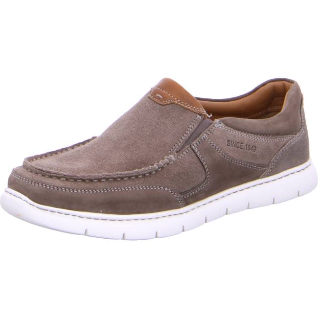 Mocassin Ara Slip-ons Sario Grise Homme | XOQ-7428360