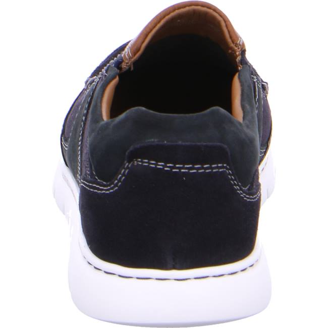 Mocassin Ara Slip-ons Sario Bleu Homme | DQU-3286795