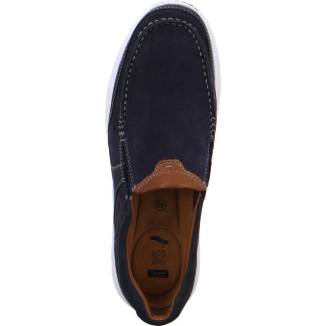 Mocassin Ara Slip-ons Sario Bleu Homme | DQU-3286795