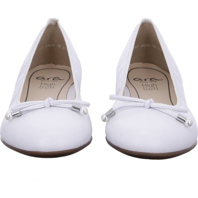 Ballerine Ara Sardinia Blanche Femme | ESV-9266555