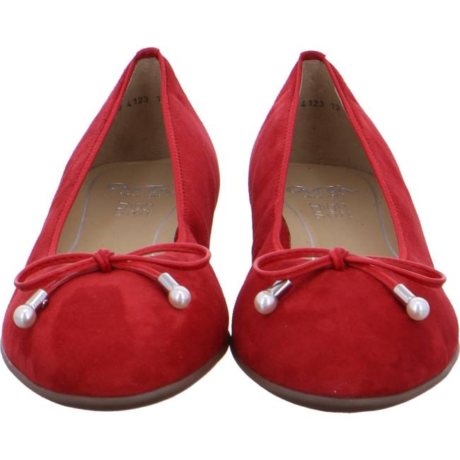 Ballerine Ara Sardinia Rouge Femme | JZZ-9575816