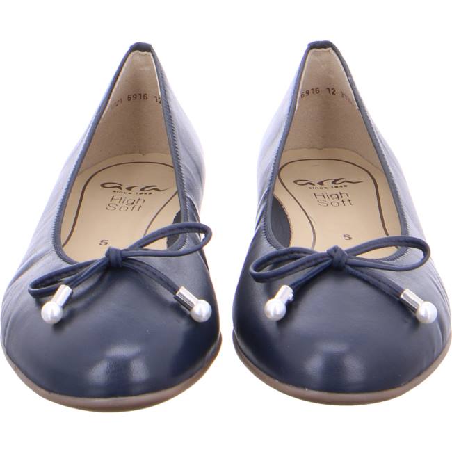 Ballerine Ara Sardinia Bleu Femme | UEW-7329240