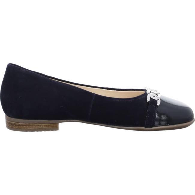 Ballerine Ara Sardinia Bleu Femme | HMU-7035250