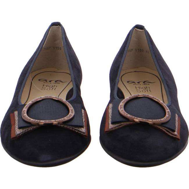 Ballerine Ara Sardinia Bleu Femme | GYU-7675178