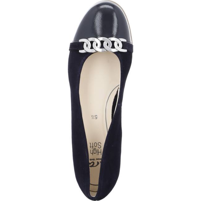 Ballerine Ara Sardinia Bleu Femme | HMU-7035250