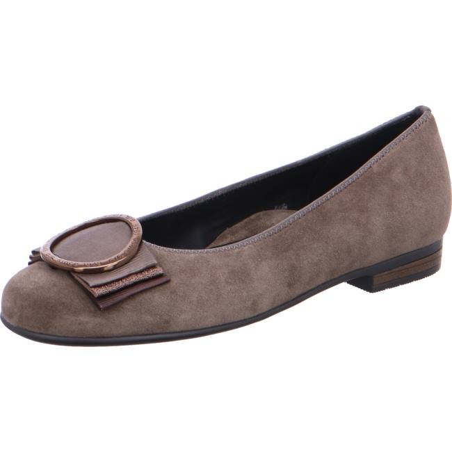 Ballerine Ara Sardinia Taiga Grise Femme | OTY-8353450