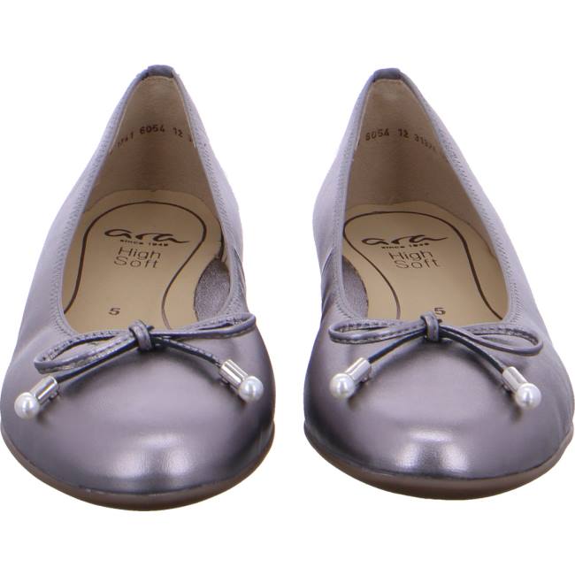 Ballerine Ara Sardinia Tin Grise Femme | NQO-6919821