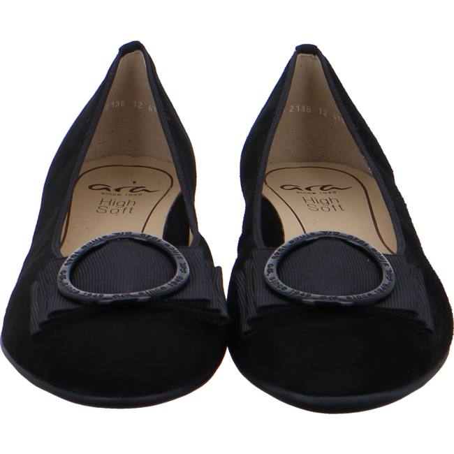 Ballerine Ara Sardinia Noir Femme | FBG-0237186