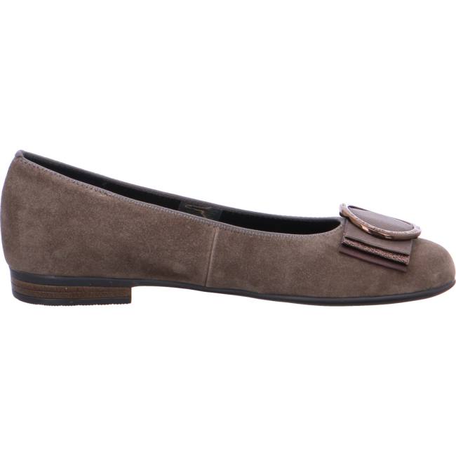 Ballerine Ara Sardinia Taiga Grise Femme | OTY-8353450