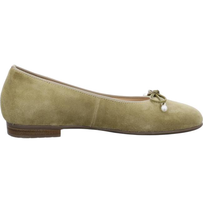 Ballerine Ara Sardinia Khaki Vert Femme | TDO-6741323