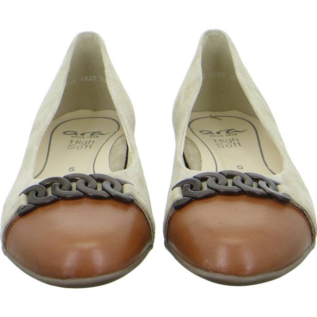 Ballerine Ara Sardinia Marron Femme | UOS-0010689