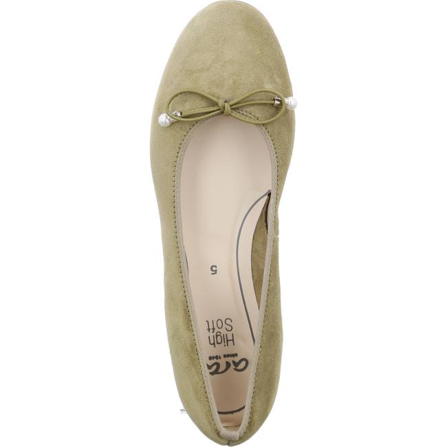 Ballerine Ara Sardinia Khaki Vert Femme | TDO-6741323