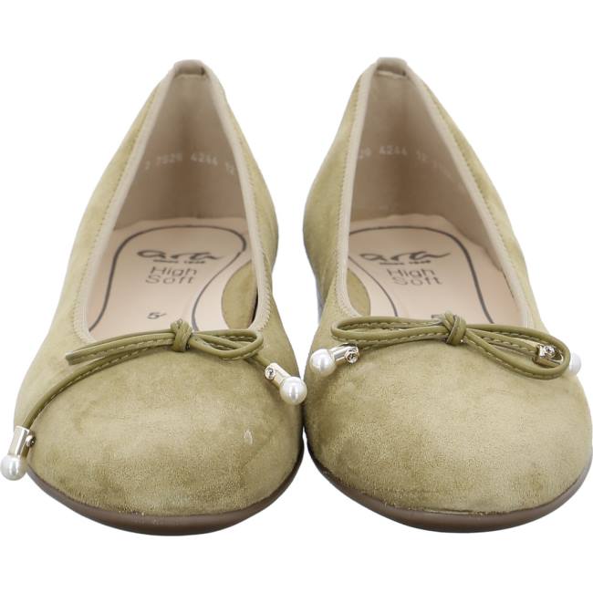 Ballerine Ara Sardinia Khaki Vert Femme | TDO-6741323