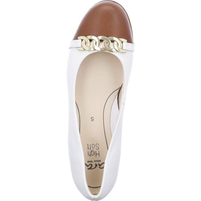 Ballerine Ara Sardinia Blanche Femme | MGF-4240654