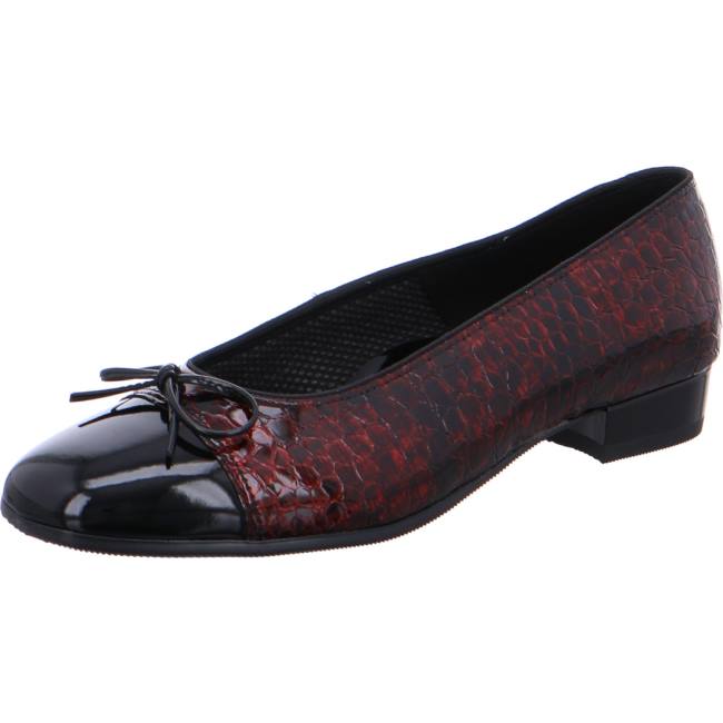 Ballerine Ara Bari Rouge Femme | CZB-1247686