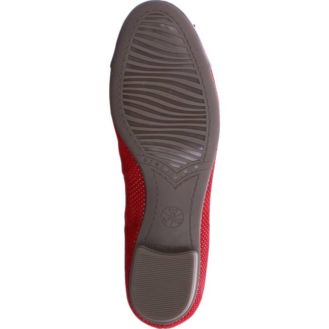 Ballerine Ara Bari Rouge Femme | QXS-8082654