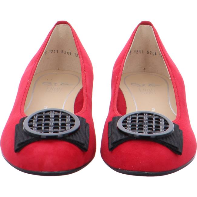 Ballerine Ara Bari Rouge Femme | PHX-7728387