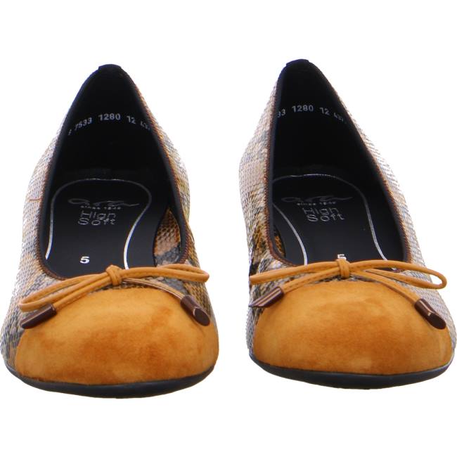 Ballerine Ara Bari Jaune Femme | LSZ-9364711