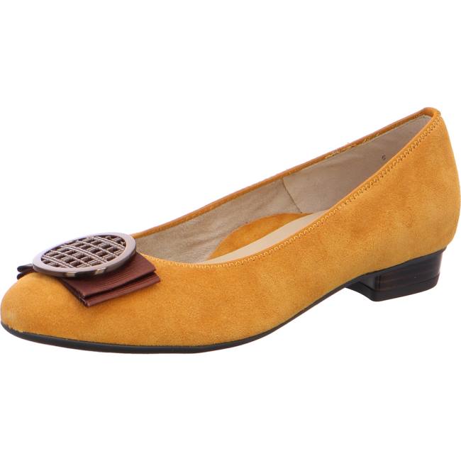 Ballerine Ara Bari Curry Jaune Femme | RFB-2997871