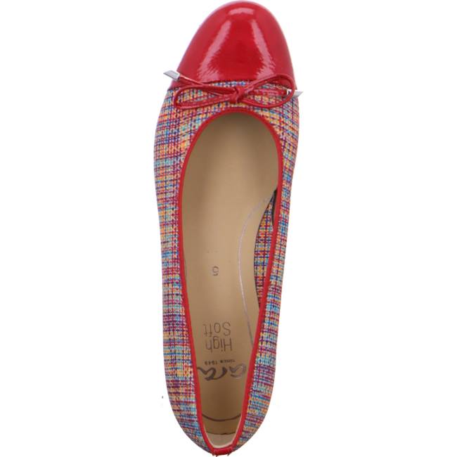 Ballerine Ara Bari Rosso Multi Rouge Femme | MVH-8179916