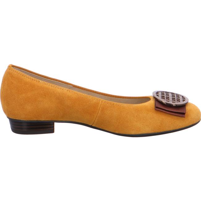 Ballerine Ara Bari Curry Jaune Femme | RFB-2997871