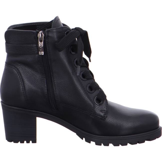 Botte Ara Lace-up Ankle Mantova Noir Femme | TKH-3352020