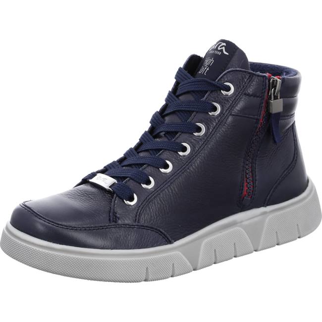 Botte Ara High Top Rom-sport Bleu Femme | OPQ-5417174