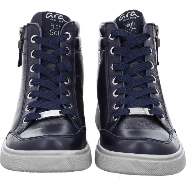 Botte Ara High Top Rom-sport Bleu Femme | OPQ-5417174