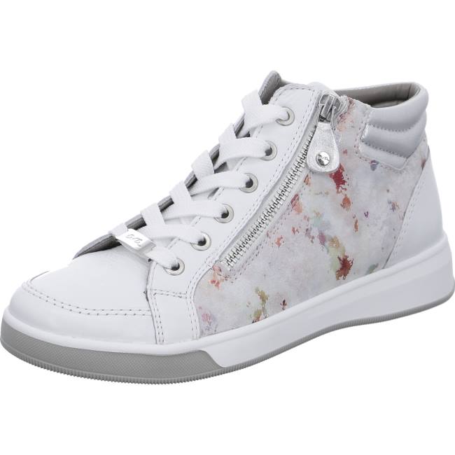 Botte Ara High Top Rom Blanche Femme | HIO-9357696