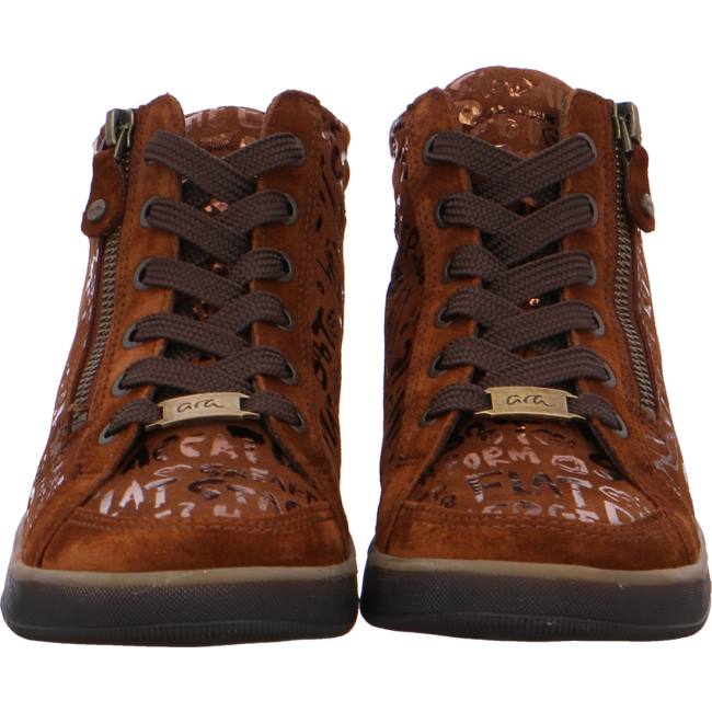 Botte Ara High Top Rom Nuts Marron Femme | QYQ-9594859