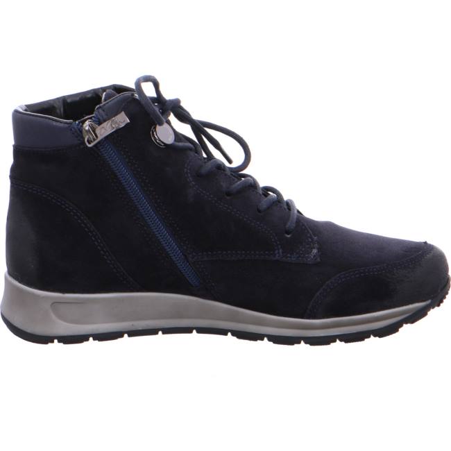 Botte Ara High Top Osaka Bleu Femme | YQB-3355829