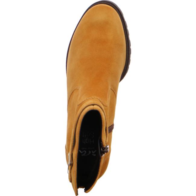 Botte Ara Ankle Mantova Jaune Femme | YYE-4972834