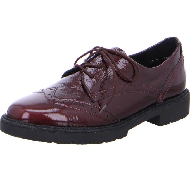 Chaussure Lacet Ara Manchester Rouge Femme | DOS-5692672