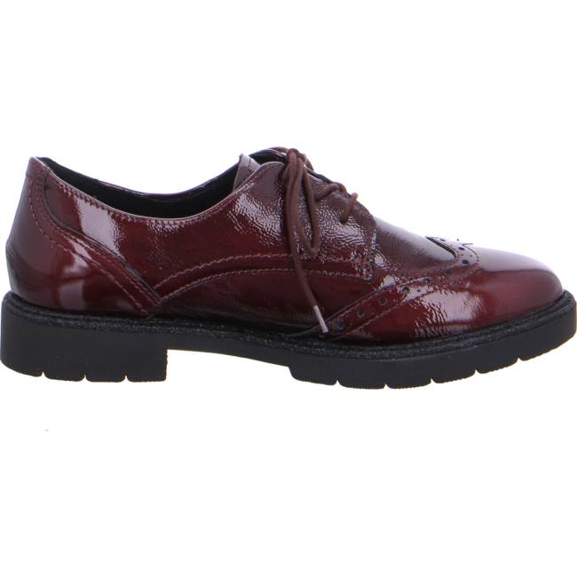 Chaussure Lacet Ara Manchester Rouge Femme | DOS-5692672