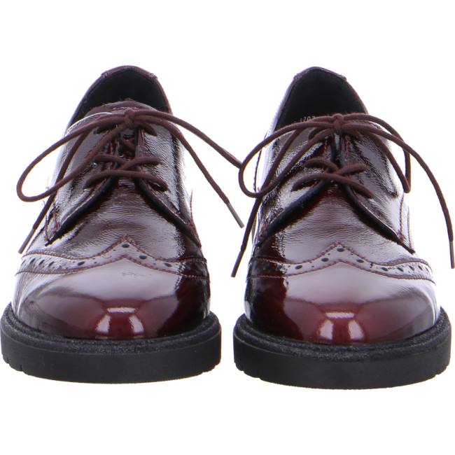 Chaussure Lacet Ara Manchester Rouge Femme | DOS-5692672