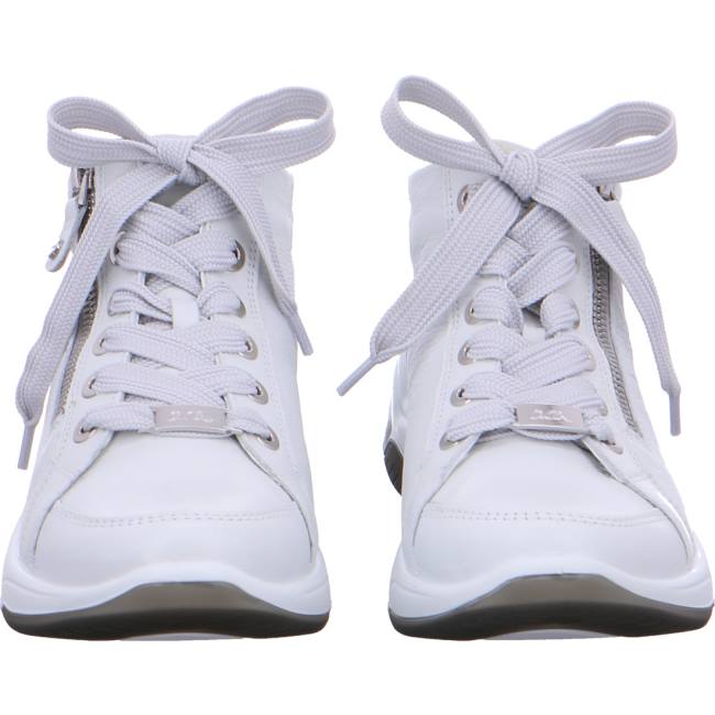 Chaussure Lacet Ara Ankle Miami Nebbia Blanche Femme | AZN-7175914