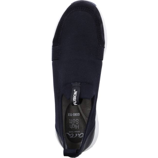 Mocassin Ara Venice Bleu Femme | MUU-8106155