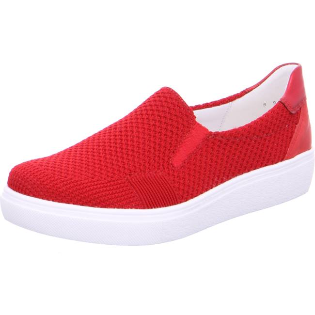 Mocassin Ara Slip-ons Rouge Femme | VEW-1967926