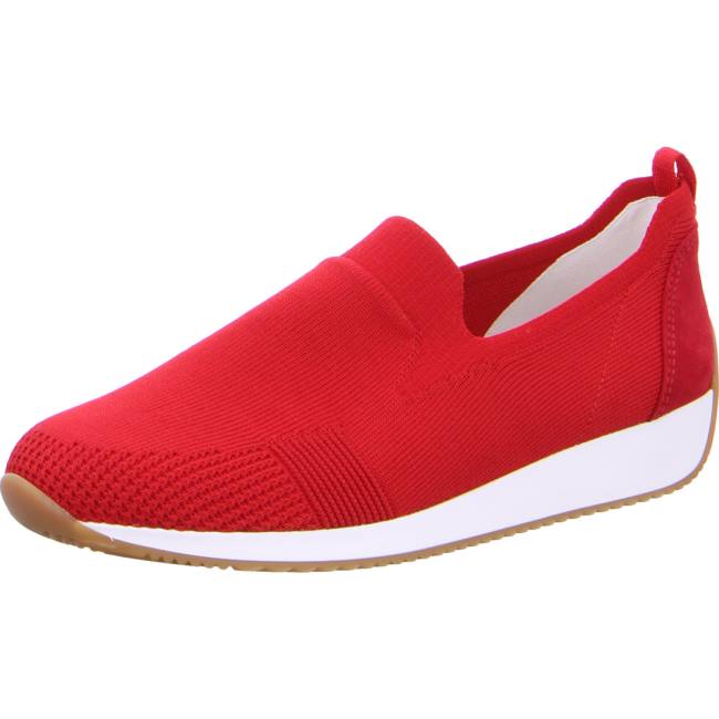 Mocassin Ara Slip-ons Lissabon Rouge Femme | PRI-0464577