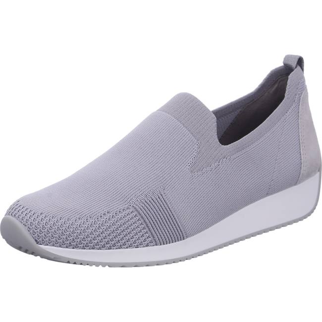 Mocassin Ara Slip-ons Lissabon Grise Femme | LCV-9275745