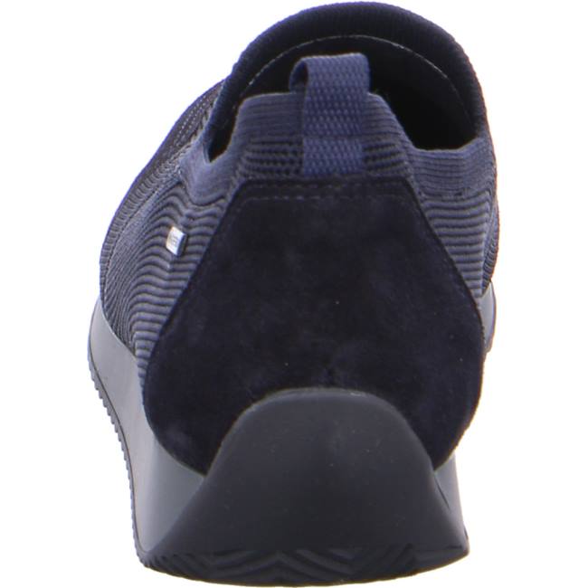 Mocassin Ara Slip-ons Lissabon Bleu Femme | EJX-3697195