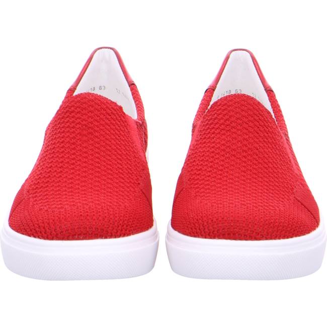 Mocassin Ara Slip-ons Rouge Femme | VEW-1967926