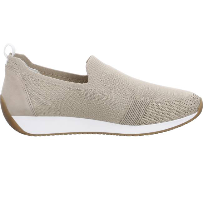 Mocassin Ara Slip-ons Lissabon Beige Femme | GIP-0429001