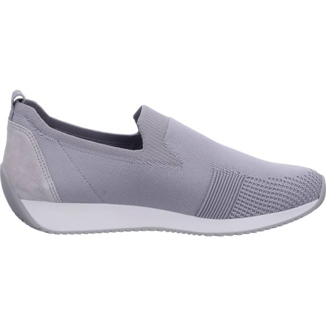 Mocassin Ara Slip-ons Lissabon Grise Femme | LCV-9275745