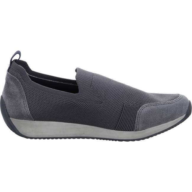 Mocassin Ara Slip-ons Lissabon Grise Femme | MEP-6964833