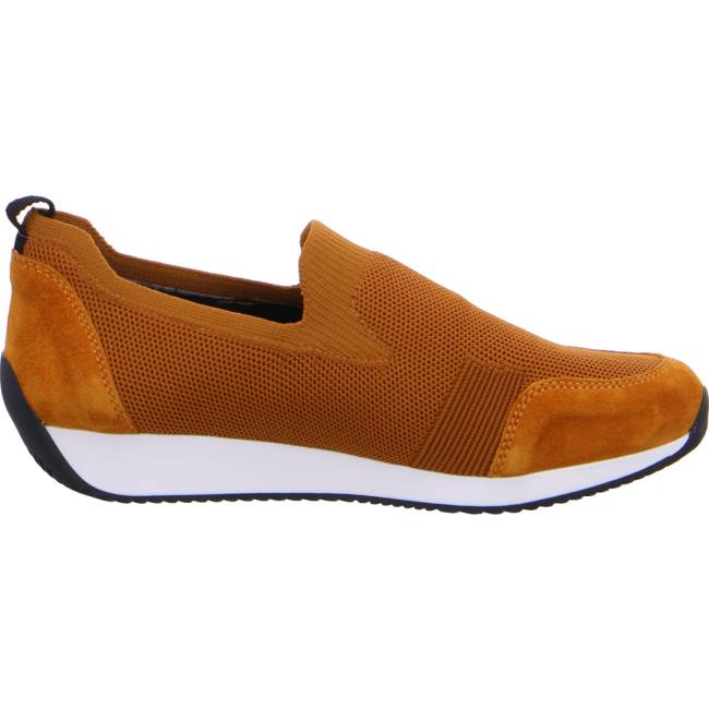 Mocassin Ara Slip-ons Lissabon Jaune Femme | DMM-9252444