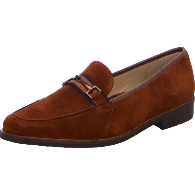 Mocassin Ara Slip-ons Kent Marron Femme | OES-0627473