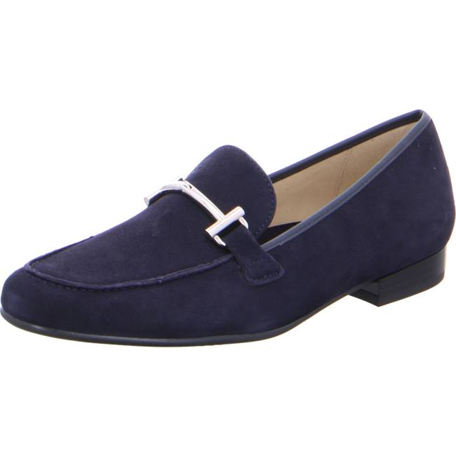 Mocassin Ara Slip-ons Kent Bleu Femme | RQV-9730723