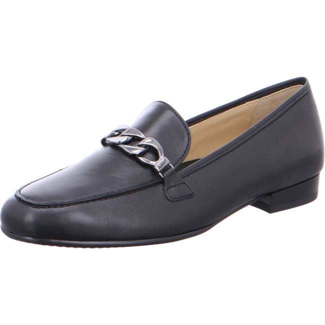 Mocassin Ara Slip-ons Kent Noir Femme | LKU-0281224