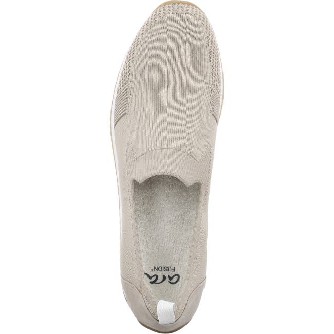 Mocassin Ara Slip-ons Lissabon Beige Femme | GIP-0429001